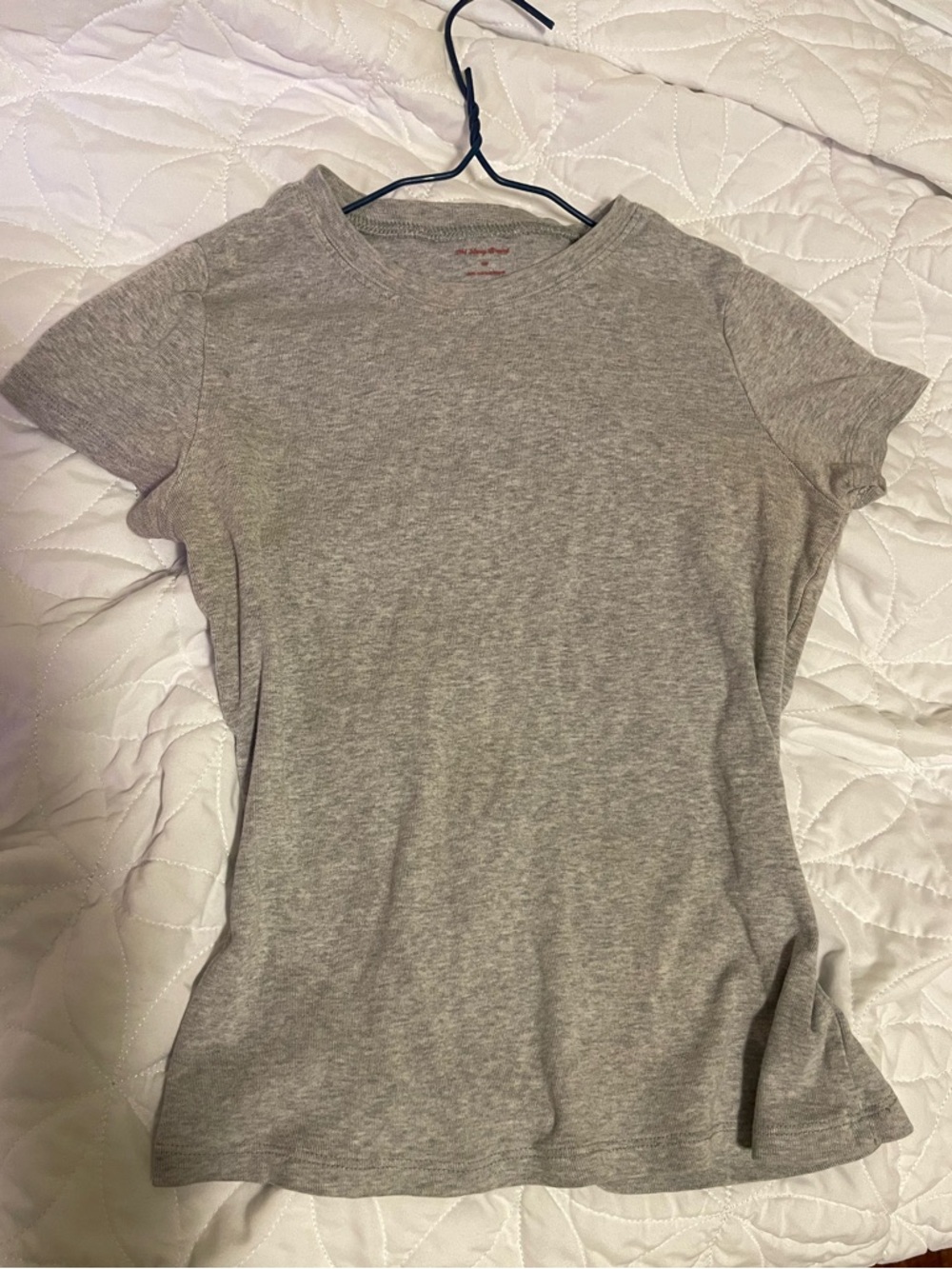 Baby Tee Basics Grey Top